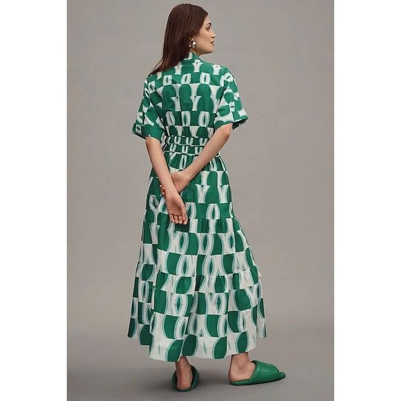 New Anthropologie The Somerset Maxi Shirt Dress Edition Size L - Picture 5 of 12